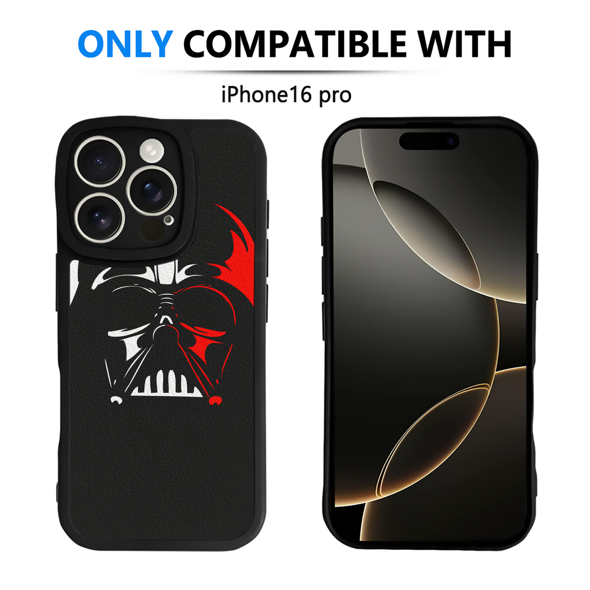 （画像用） スター・ウォーズ Star Wars 【iPhone 16シリーズ対応】シリコンスマホケース（レザー調） 材質：シリコン
